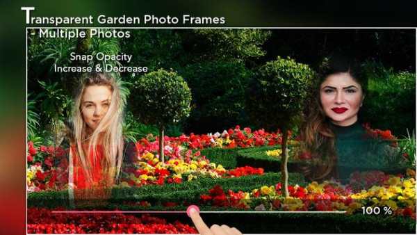 Transparent Garden Photo Frames - Multiple Photos screenshot 1