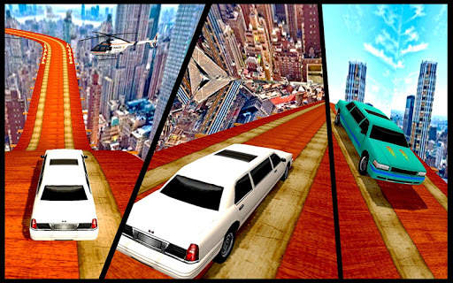 Extreme Limo Mega Ramp - Car Driving Games 3D screenshot 6