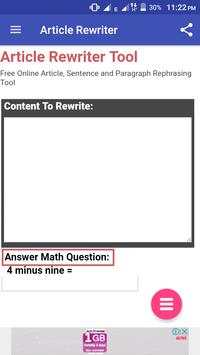 Article Rewriter screenshot 1