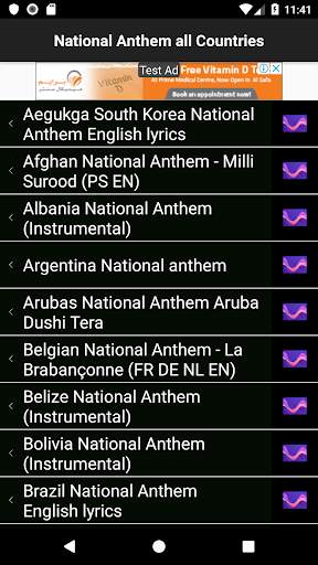 National Anthem All Countries screenshot 1
