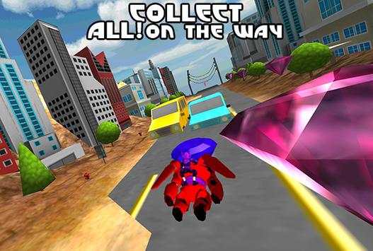 3D Big Robot Fly Surfers Dash скриншот 4