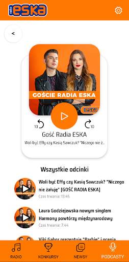 Radio ESKA. Radio internetowe. screenshot 7