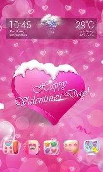 Sweet Love 3D V Launcher Theme 2 تصوير الشاشة