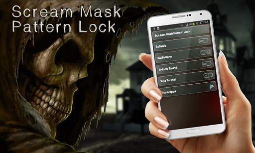 Scream Mask Pattern Lock screenshot 4