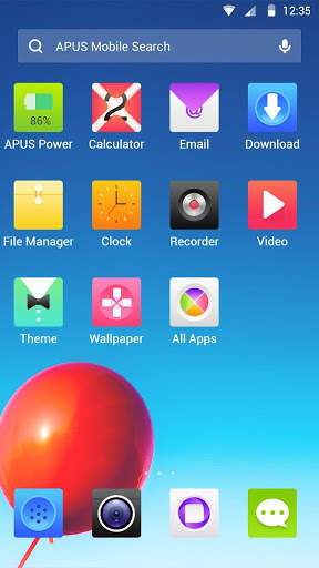 PURE SKY-APUS Launcher theme screenshot 2