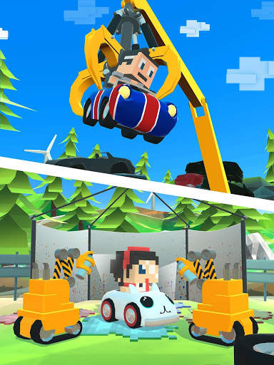 Blocky Racer - Endless Racing screenshot 14