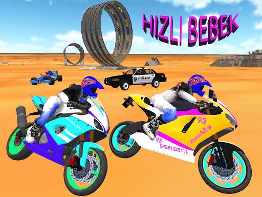 Motosiklet Kaçış Simülatörü - Hızlı Araba ve Polis screenshot 6