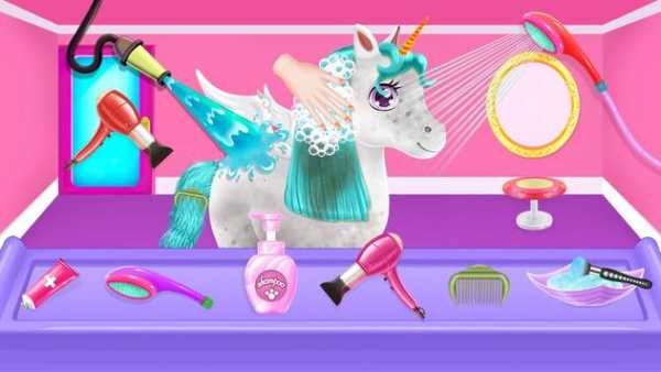 Unicorn Braided Hair Design Stylist & Makeup Game screenshot 1