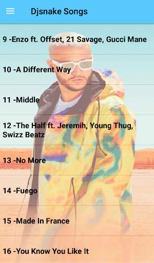 Dj Snake Songs Offline(50 Songs) screenshot 2