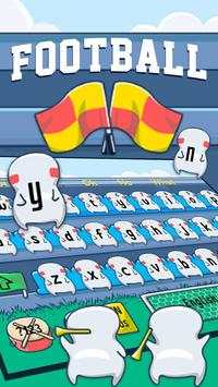 Cute Football Cartoon Keyboard Theme screenshot 1