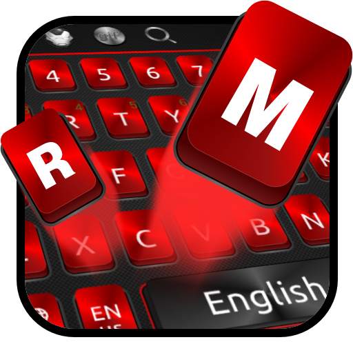 Metal Black Red Keyboard Theme 1.2.1