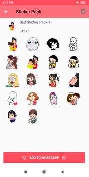 Sad Stickers screenshot 2