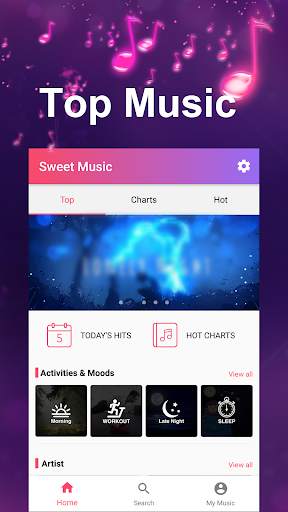 Sweet Music-Music, Video, Album, List, Favourite screenshot 1