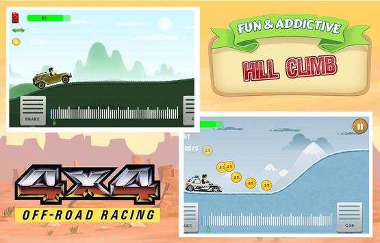 Hill Climb Racing: UAZ car climb screenshot 2