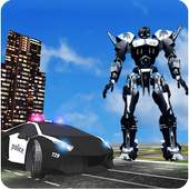 Police Transformation Robot: Police Car Robot Wars 1.2
