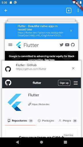Flutter Browser screenshot 3