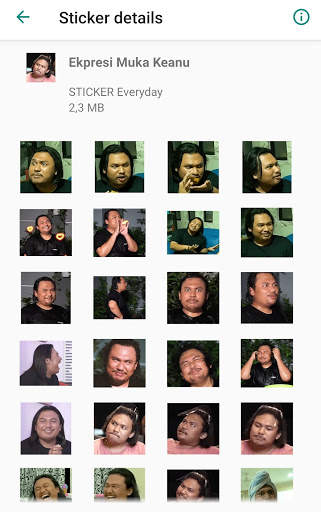 Funny Sticker Keanu Agl - WAStickerApps screenshot 2