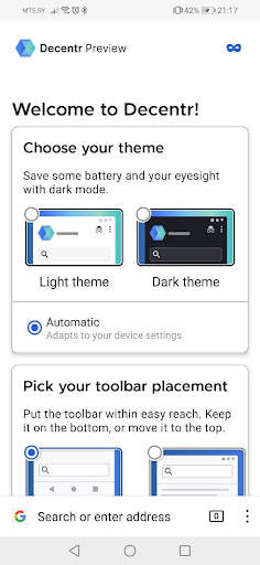 Decentr Mobile Browser screenshot 2