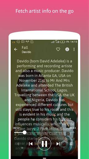 Dunda MX - Music Player and Instant Lyrics 2 تصوير الشاشة