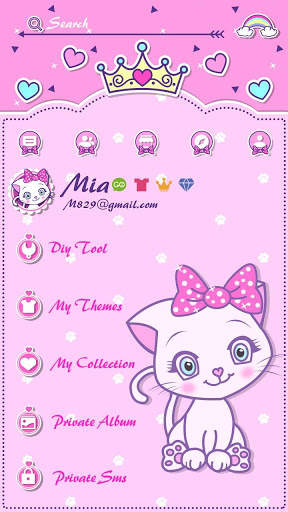 GO SMS PRO KITTY THEME screenshot 5