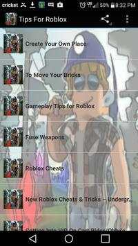 Tips For Roblox screenshot 1