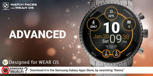 Advanced Watch Face & Clock Widget screenshot 1