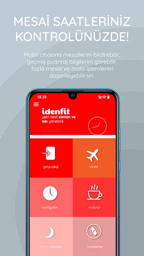 idenfit - zaman & izin screenshot 2