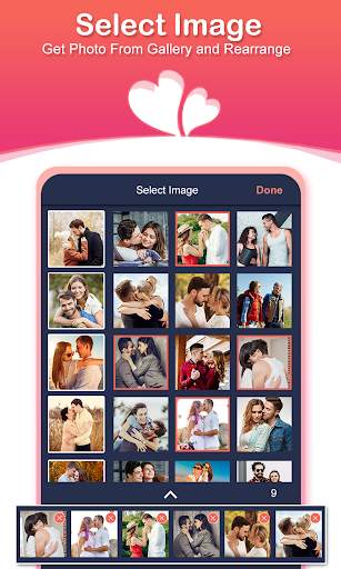 Heart Video maker with music :Love Photo Animation screenshot 1