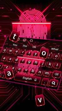 Black Red Fingerprint keyboard screenshot 1