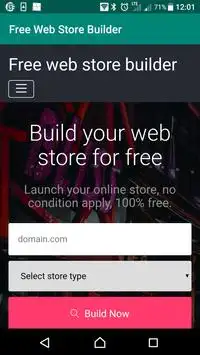 Free Web Store Builder screenshot 1