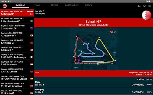Racing Calendar 2024   Ranking screenshot 8
