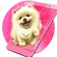 Cute Fluffy Puppy Live Wallpaper logo