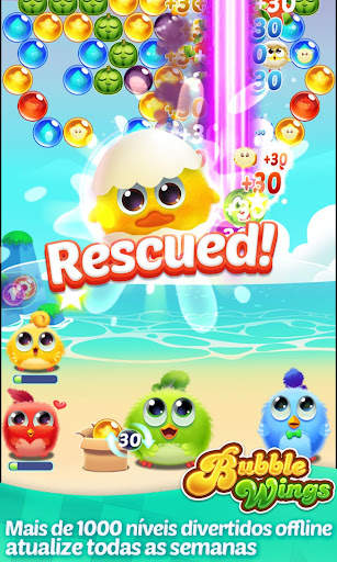 Bubble Wings: bubble shooter screenshot 1