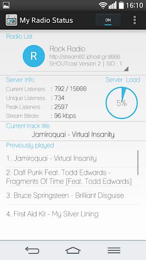 ShoutCast Server Status screenshot 5