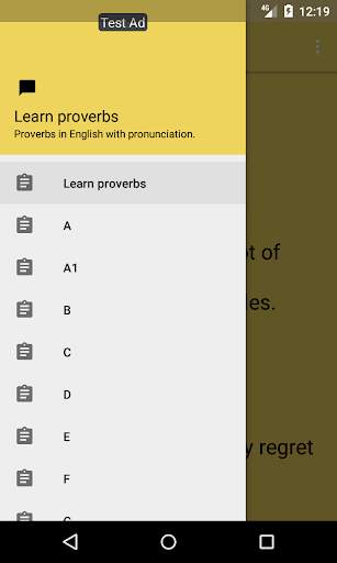 Learn proverbs in English screenshot 2