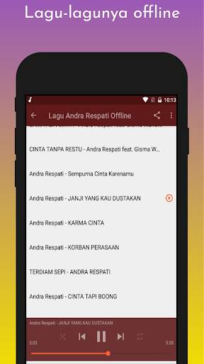 Lagu Andra Respati Offline screenshot 7