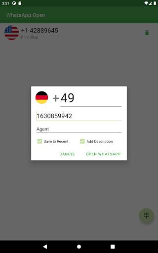 WhatsApp Opener - Open Whats app with phone number screenshot 6