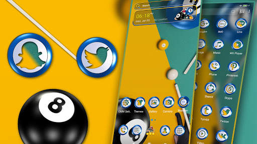 Pool Ball Launcher Theme screenshot 1