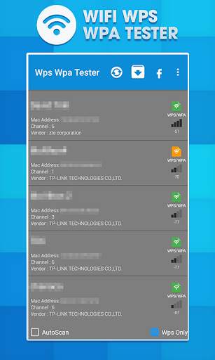 WPS WPA Wifi Test скриншот 1