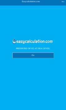 PO2 at Sea Level Calculator 1 تصوير الشاشة