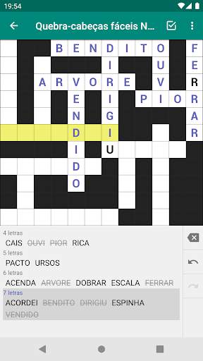 Palavras Cruzadas - "Fill-Ins" screenshot 1
