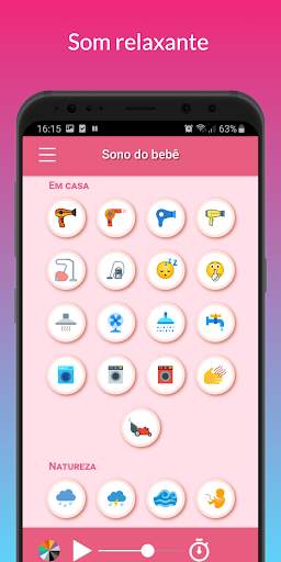 Sons para o sono do bebê - ruído branco screenshot 2