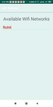 Wifi scanning app screenshot 2