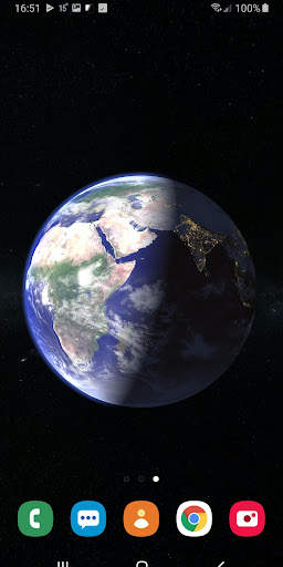 Earth Planet 3D Live Wallpaper screenshot 1