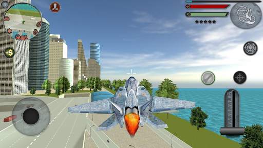 Robot Airplane Simulator Flying Robot Transforming screenshot 1