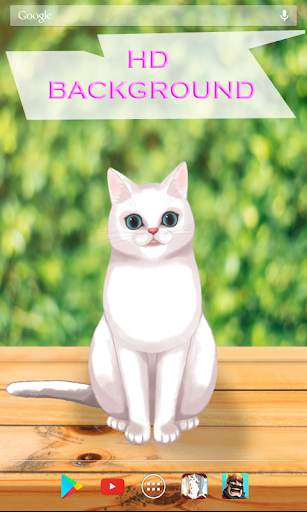 Interactive Cat 3D Anime Live Wallpaper screenshot 3