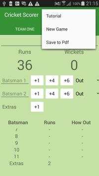 Simple Cricket Scorer screenshot 4