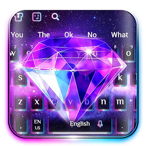 Neon Diamond Keyboard 10001005