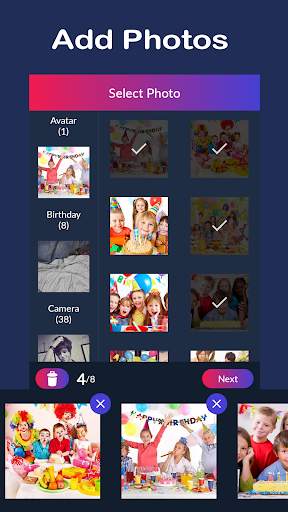 Birthday Video Maker - Free Birthday Video Editor screenshot 1