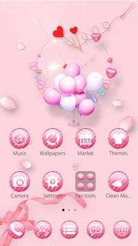 Pink Flowers For GO theme screenshot 1
